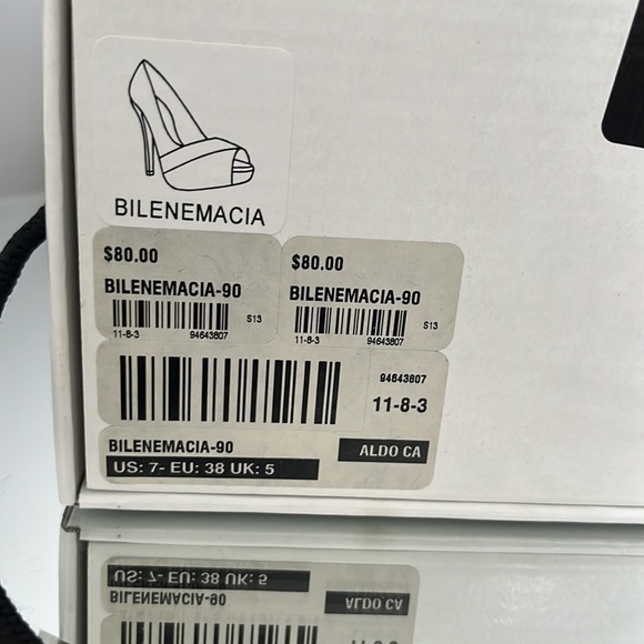 Aldo Black and White Heel/Pump Size 7.5 - Picture 10 of 10